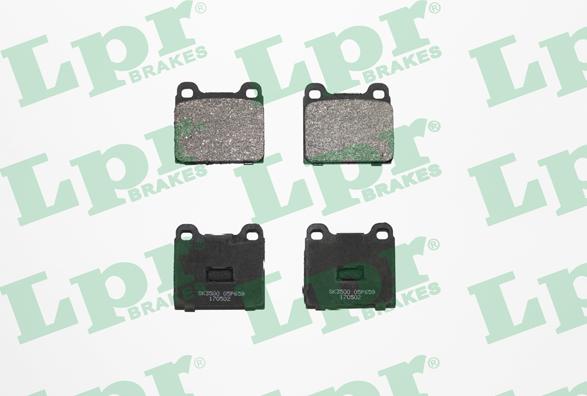 LPR 05P659 - Brake Pad Set, disc brake www.autospares.lv