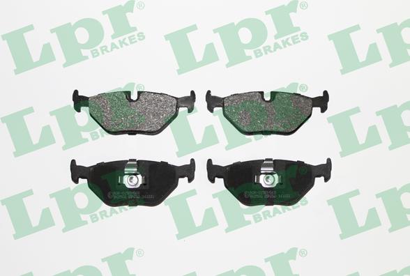 LPR 05P650 - Тормозные колодки, дисковые, комплект www.autospares.lv