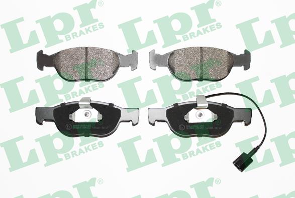 LPR 05P652 - Тормозные колодки, дисковые, комплект www.autospares.lv