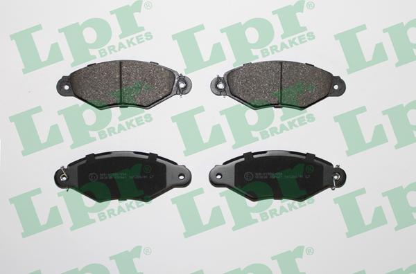 LPR 05P661 - Тормозные колодки, дисковые, комплект www.autospares.lv