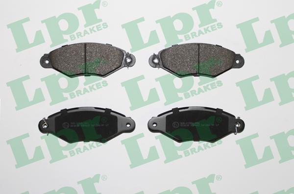 LPR 05P662 - Тормозные колодки, дисковые, комплект www.autospares.lv