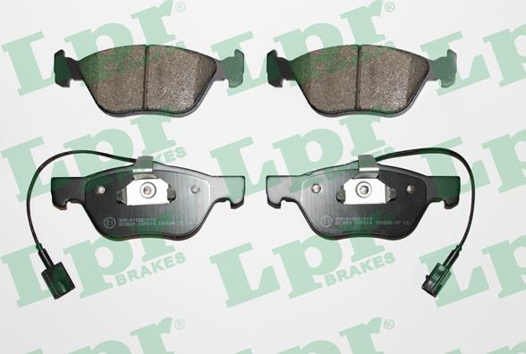 LPR 05P614 - Brake Pad Set, disc brake www.autospares.lv