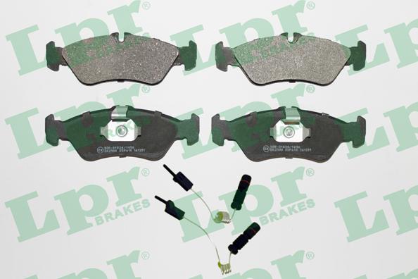 LPR 05P610A - Brake Pad Set, disc brake www.autospares.lv