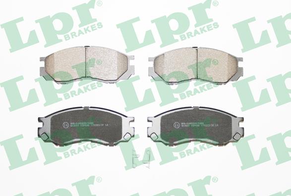 LPR 05P686 - Brake Pad Set, disc brake www.autospares.lv