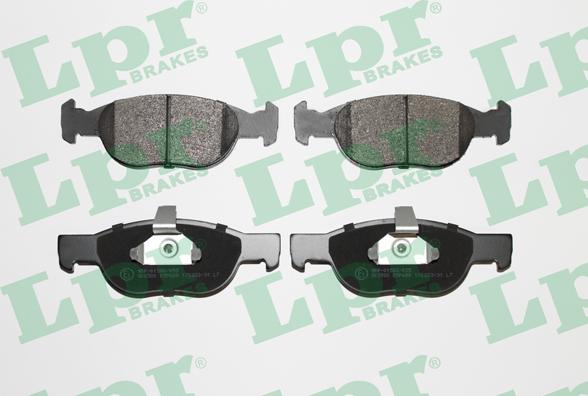 LPR 05P688 - Тормозные колодки, дисковые, комплект www.autospares.lv