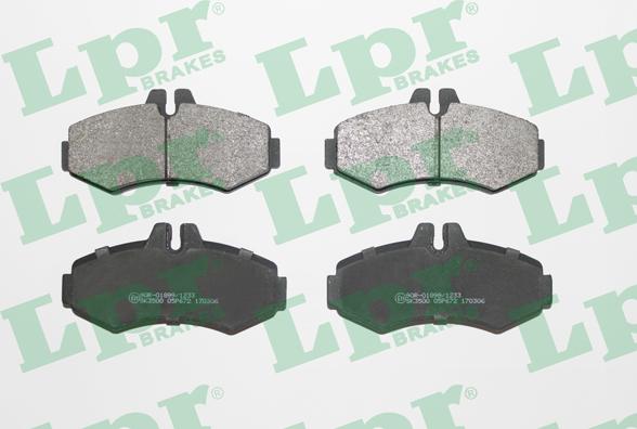 LPR 05P672 - Brake Pad Set, disc brake www.autospares.lv