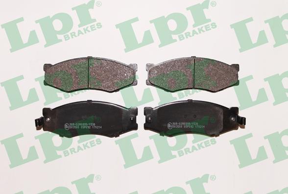 LPR 05P092 - Brake Pad Set, disc brake www.autospares.lv