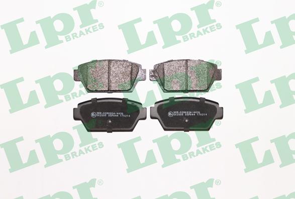 LPR 05P044 - Brake Pad Set, disc brake www.autospares.lv