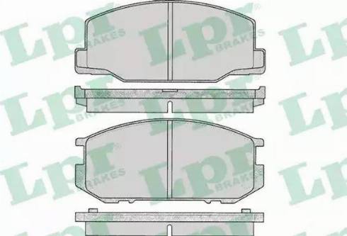 LPR 05P064 - Brake Pad Set, disc brake www.autospares.lv