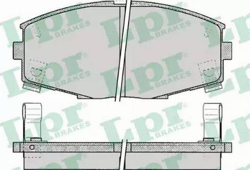 LPR 05P065 - Brake Pad Set, disc brake www.autospares.lv