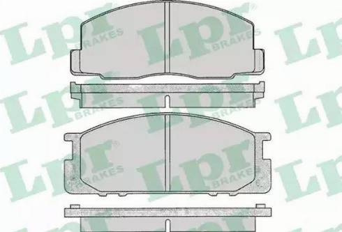 LPR 05P063 - Brake Pad Set, disc brake www.autospares.lv