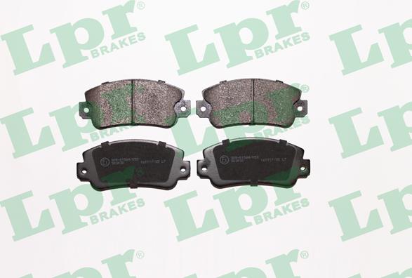 LPR 05P006 - Тормозные колодки, дисковые, комплект www.autospares.lv