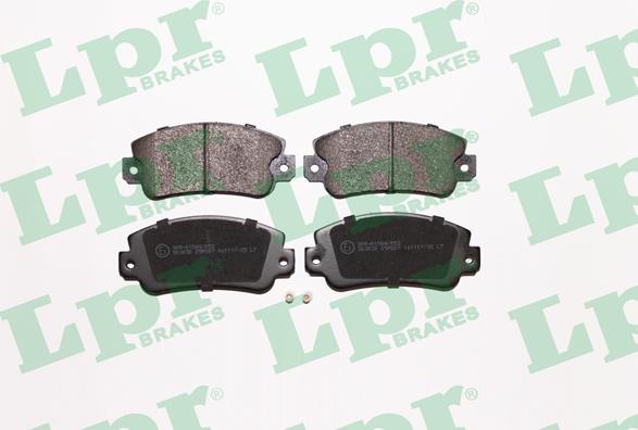 LPR 05P007 - Тормозные колодки, дисковые, комплект www.autospares.lv