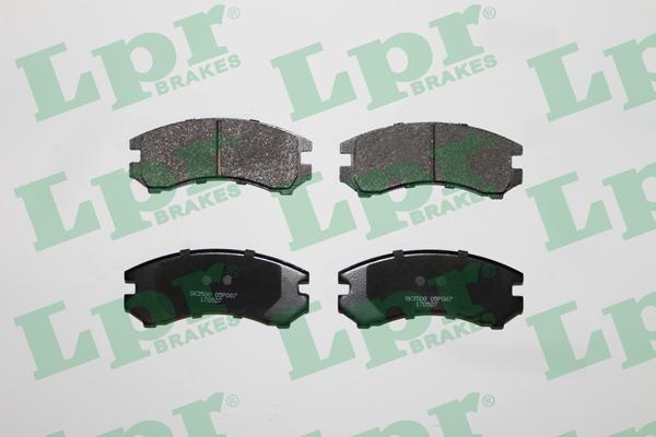 LPR 05P087 - Тормозные колодки, дисковые, комплект www.autospares.lv