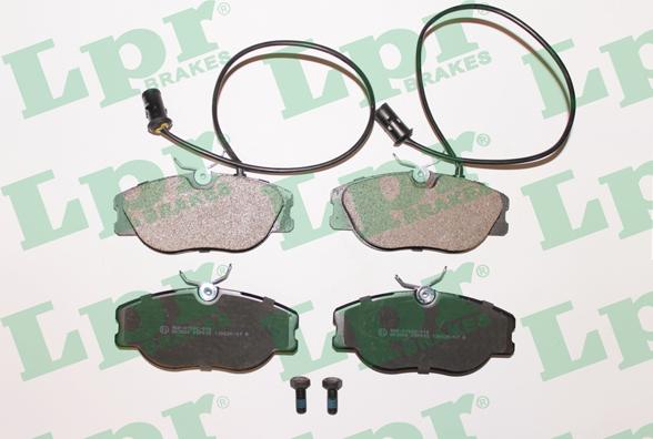 LPR 05P032 - Тормозные колодки, дисковые, комплект www.autospares.lv