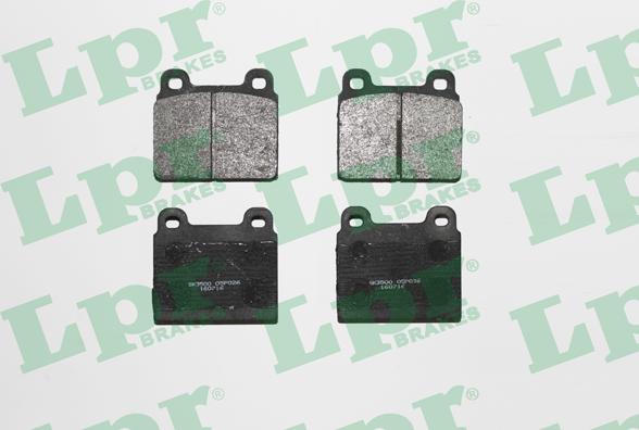 LPR 05P026 - Brake Pad Set, disc brake www.autospares.lv