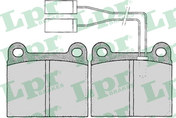 LPR 05P023 - Brake Pad Set, disc brake www.autospares.lv