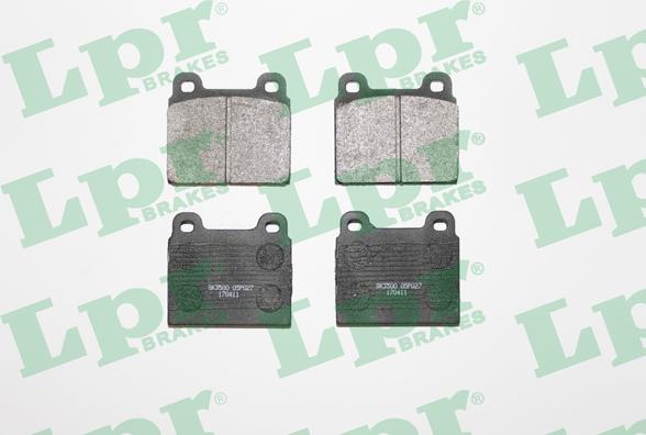 LPR 05P027 - Brake Pad Set, disc brake www.autospares.lv