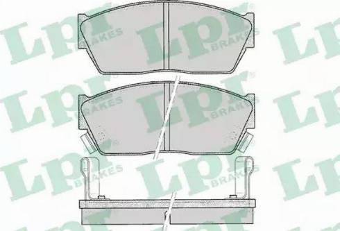 LPR 05P076 - Brake Pad Set, disc brake www.autospares.lv