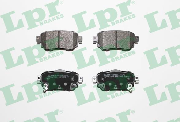 LPR 05P1992 - Bremžu uzliku kompl., Disku bremzes www.autospares.lv