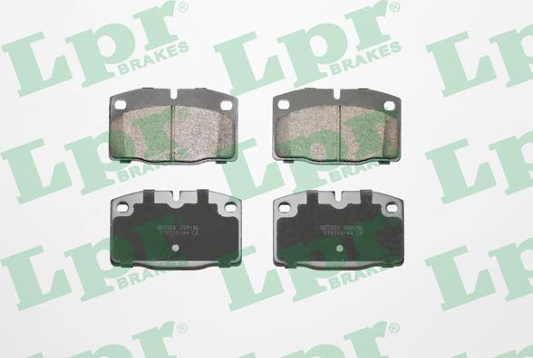 LPR 05P190 - Тормозные колодки, дисковые, комплект www.autospares.lv