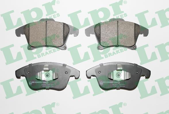 LPR 05P1914 - Brake Pad Set, disc brake www.autospares.lv