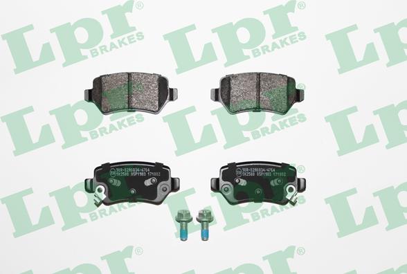 LPR 05P1983 - Тормозные колодки, дисковые, комплект www.autospares.lv