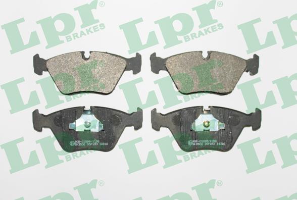 LPR 05P193 - Тормозные колодки, дисковые, комплект www.autospares.lv