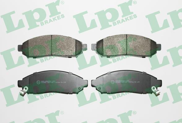 LPR 05P1495 - Brake Pad Set, disc brake www.autospares.lv