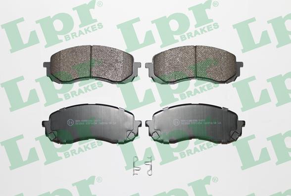 LPR 05P1454 - Brake Pad Set, disc brake www.autospares.lv