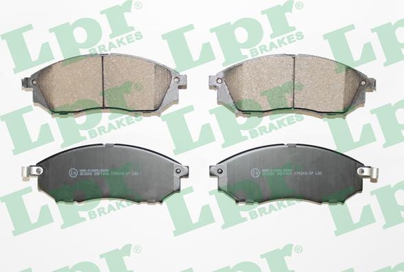 LPR 05P1406 - Brake Pad Set, disc brake www.autospares.lv