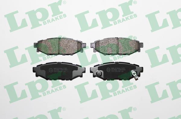 LPR 05P1408 - Brake Pad Set, disc brake www.autospares.lv