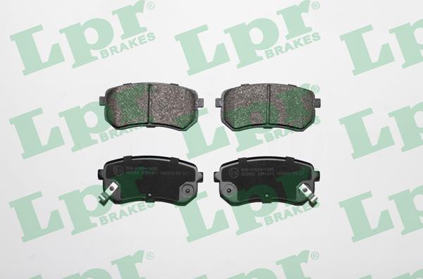 LPR 05P1411 - Тормозные колодки, дисковые, комплект www.autospares.lv