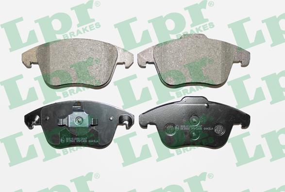 LPR 05P1480 - Тормозные колодки, дисковые, комплект www.autospares.lv