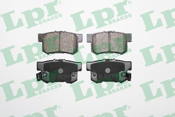 LPR 05P1423 - Тормозные колодки, дисковые, комплект www.autospares.lv