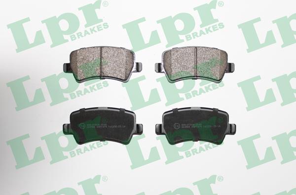 LPR 05P1474 - Тормозные колодки, дисковые, комплект www.autospares.lv