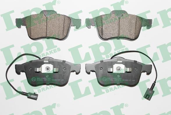 LPR 05P1470 - Тормозные колодки, дисковые, комплект www.autospares.lv