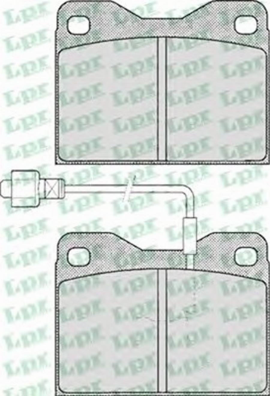 LPR 05P147 - Bremžu uzliku kompl., Disku bremzes www.autospares.lv