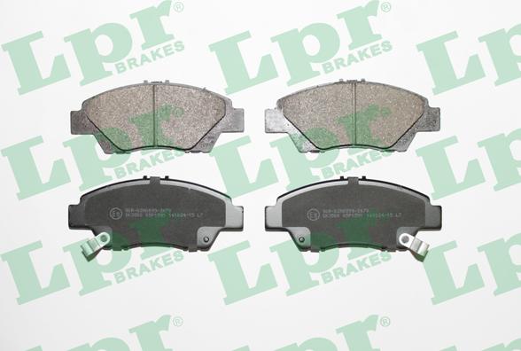 LPR 05P1591 - Brake Pad Set, disc brake www.autospares.lv