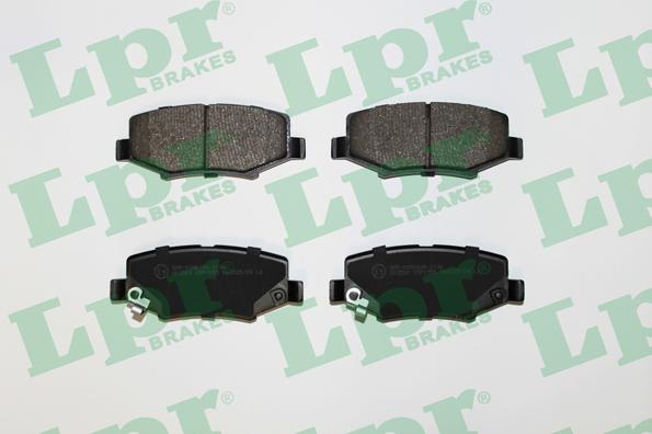 LPR 05P1555 - Тормозные колодки, дисковые, комплект www.autospares.lv