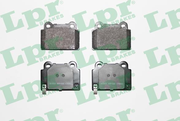 LPR 05P1565 - Тормозные колодки, дисковые, комплект www.autospares.lv