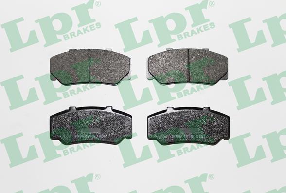 LPR 05P156 - Тормозные колодки, дисковые, комплект www.autospares.lv