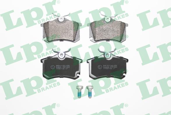 LPR 05P1508 - Brake Pad Set, disc brake www.autospares.lv