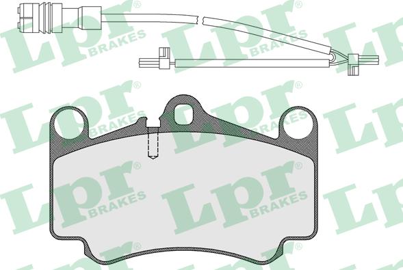 LPR 05P1588A - Bremžu uzliku kompl., Disku bremzes www.autospares.lv