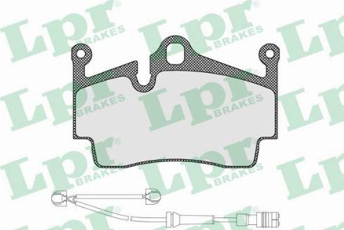 LPR 05P1583A - Тормозные колодки, дисковые, комплект www.autospares.lv