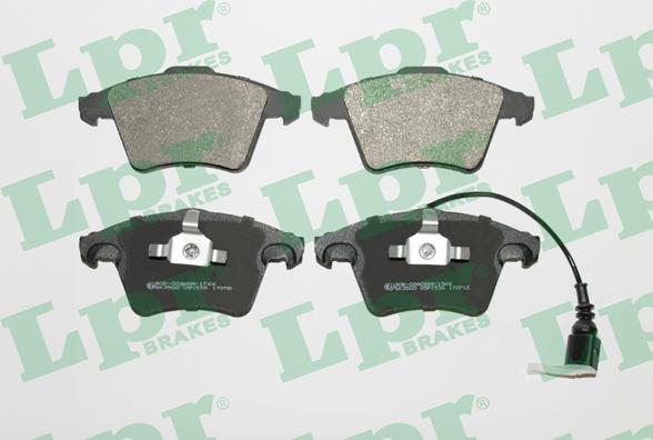 LPR 05P1536 - Brake Pad Set, disc brake www.autospares.lv