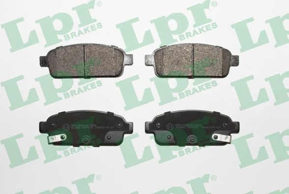 LPR 05P1575 - Brake Pad Set, disc brake www.autospares.lv