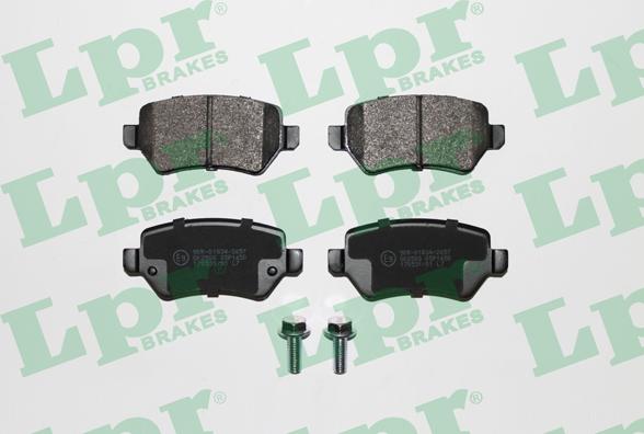 LPR 05P1650 - Brake Pad Set, disc brake www.autospares.lv