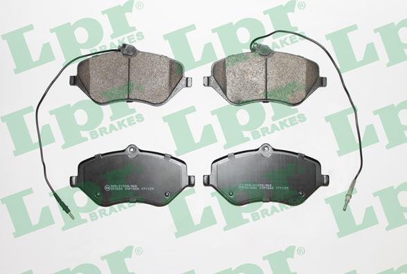 LPR 05P1666 - Brake Pad Set, disc brake www.autospares.lv