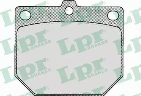 LPR 05P166 - Brake Pad Set, disc brake www.autospares.lv